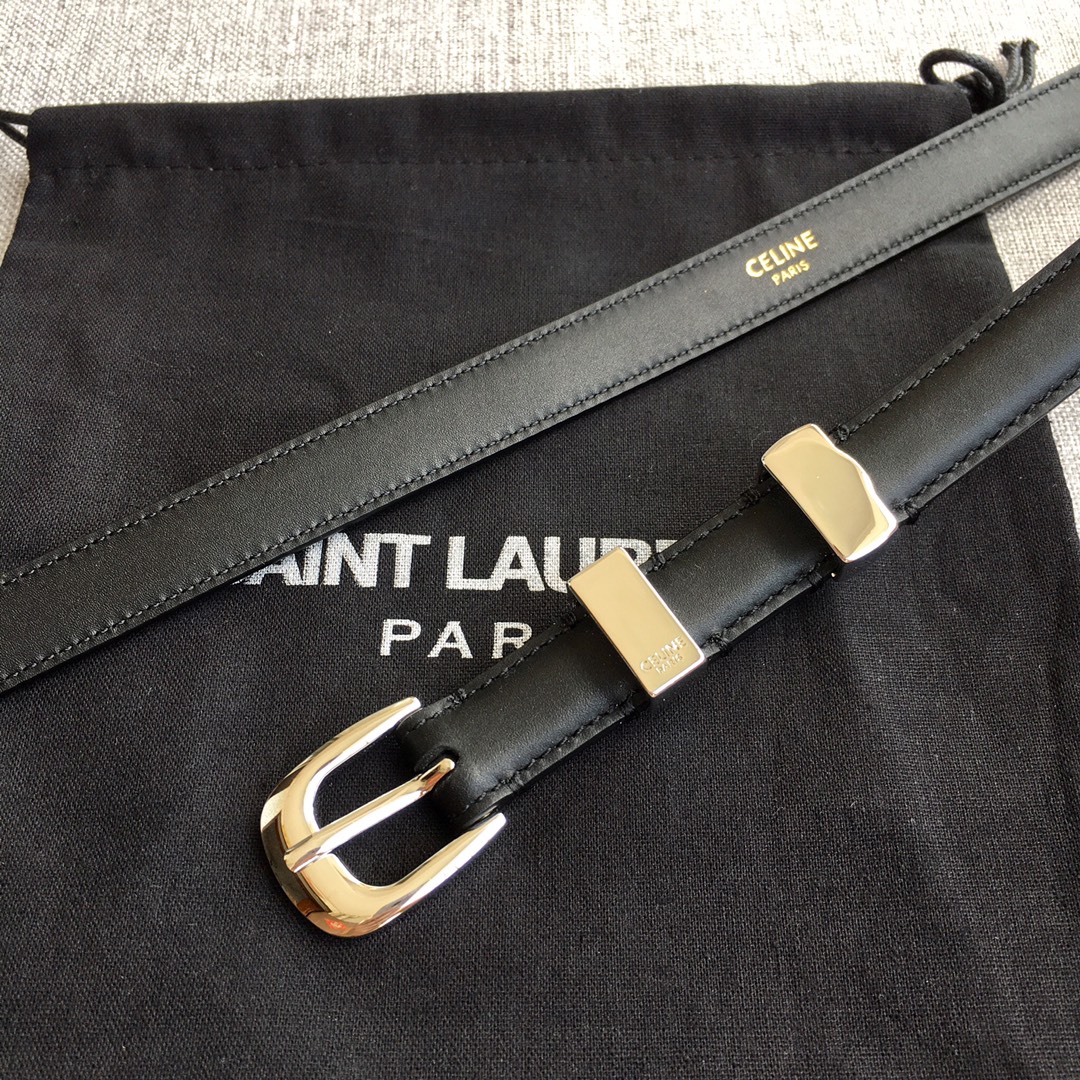 Celine Triomphe 1.8cm Leather Belt view