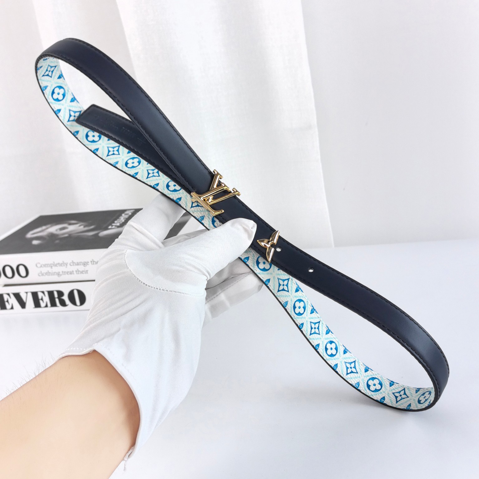 Louis Vuitton By The Pool Monogram Tiles Reversible Belt view
