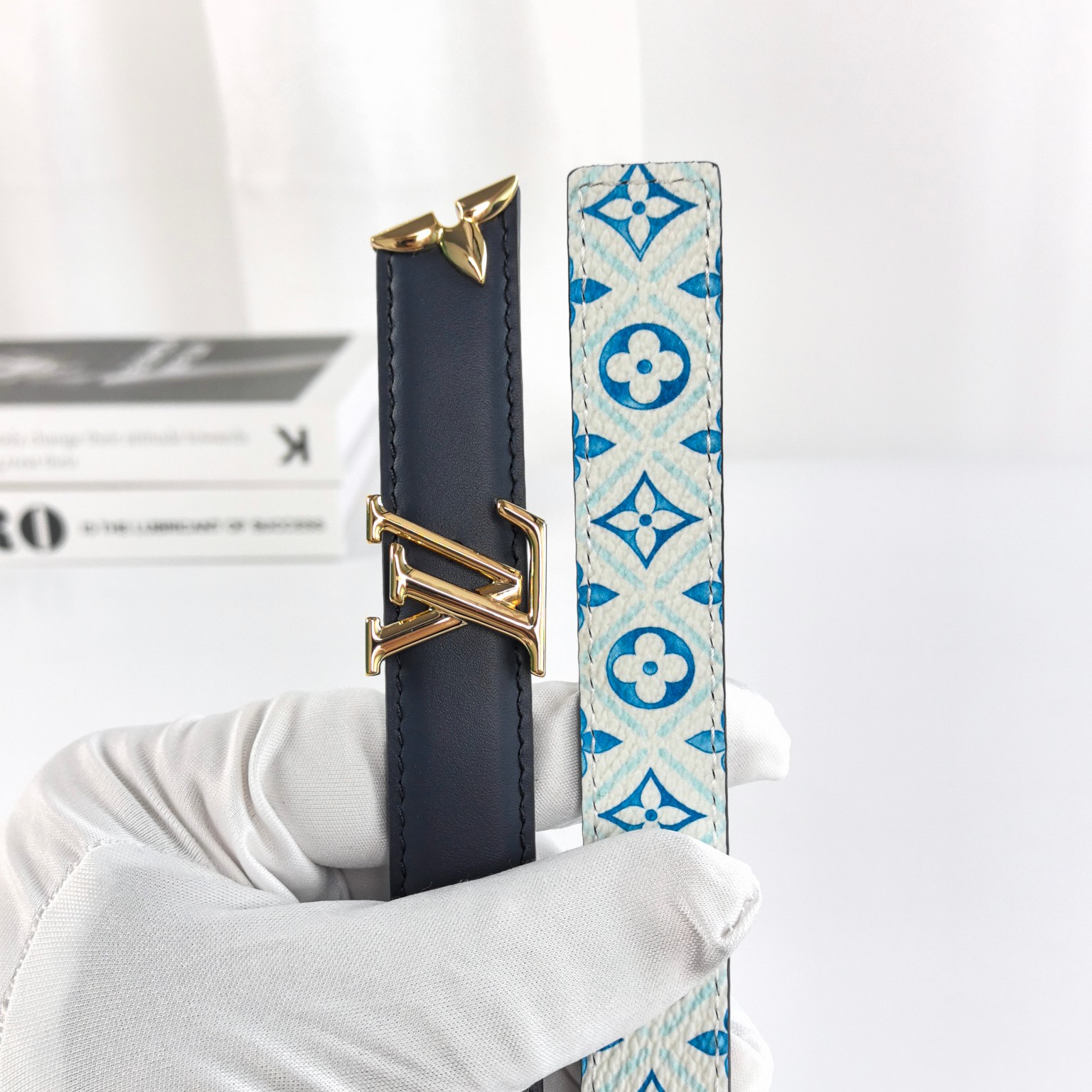 Louis Vuitton By The Pool Monogram Tiles Reversible Belt view