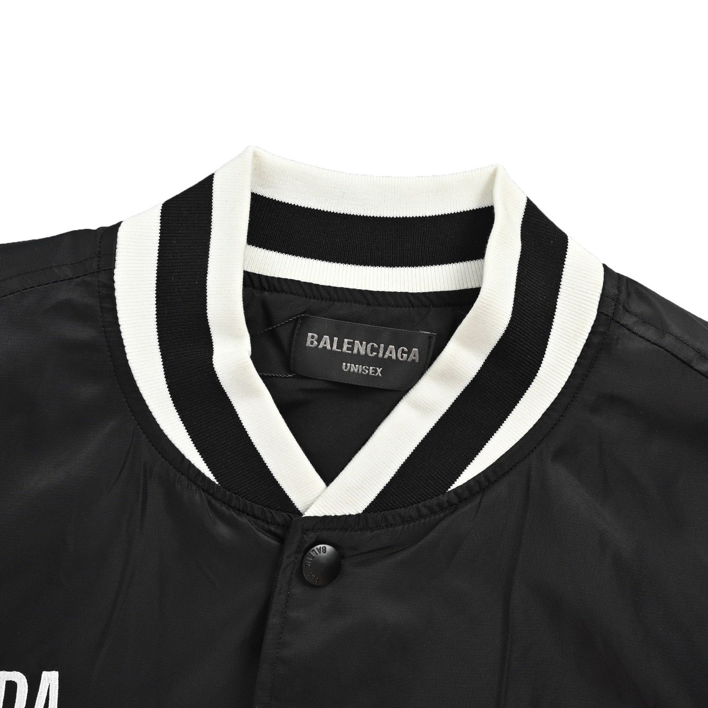 Balenciaga x NBA 26SS Embroidered Baseball Varsity Jacket view 4