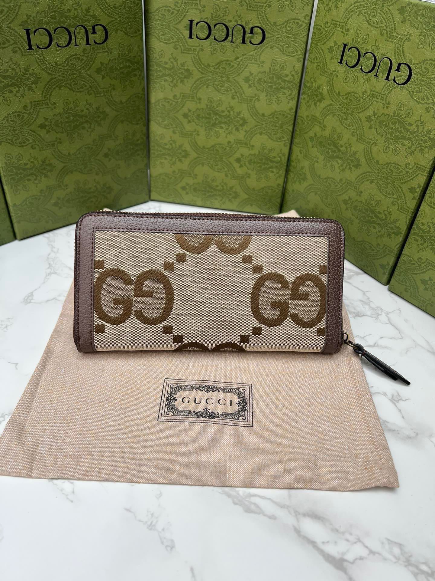Gucci Ophidia GG Supreme Full-Zip Wallet view