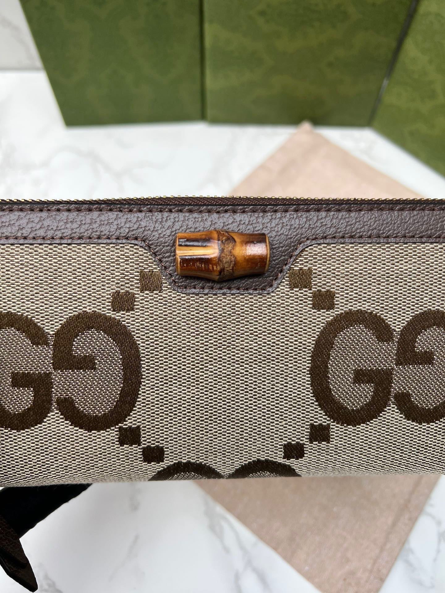 Gucci Ophidia GG Supreme Full-Zip Wallet view