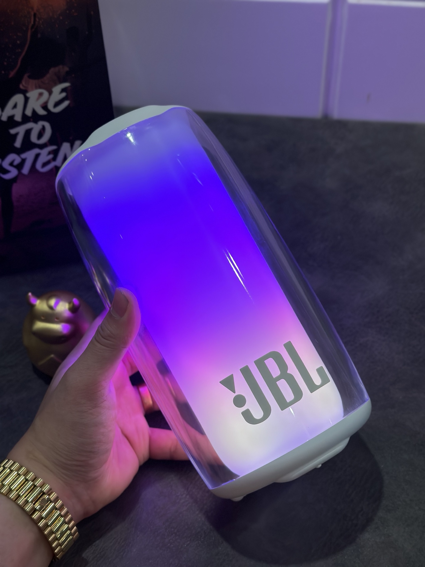 JBL Pulse Bluetooth Speaker 2026 New Model - White, 1:1 Mirror Grade view