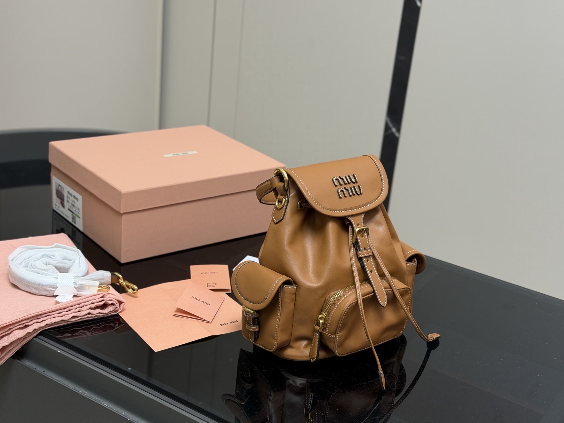 Miu Miu SS25 Quilted Mini Backpack