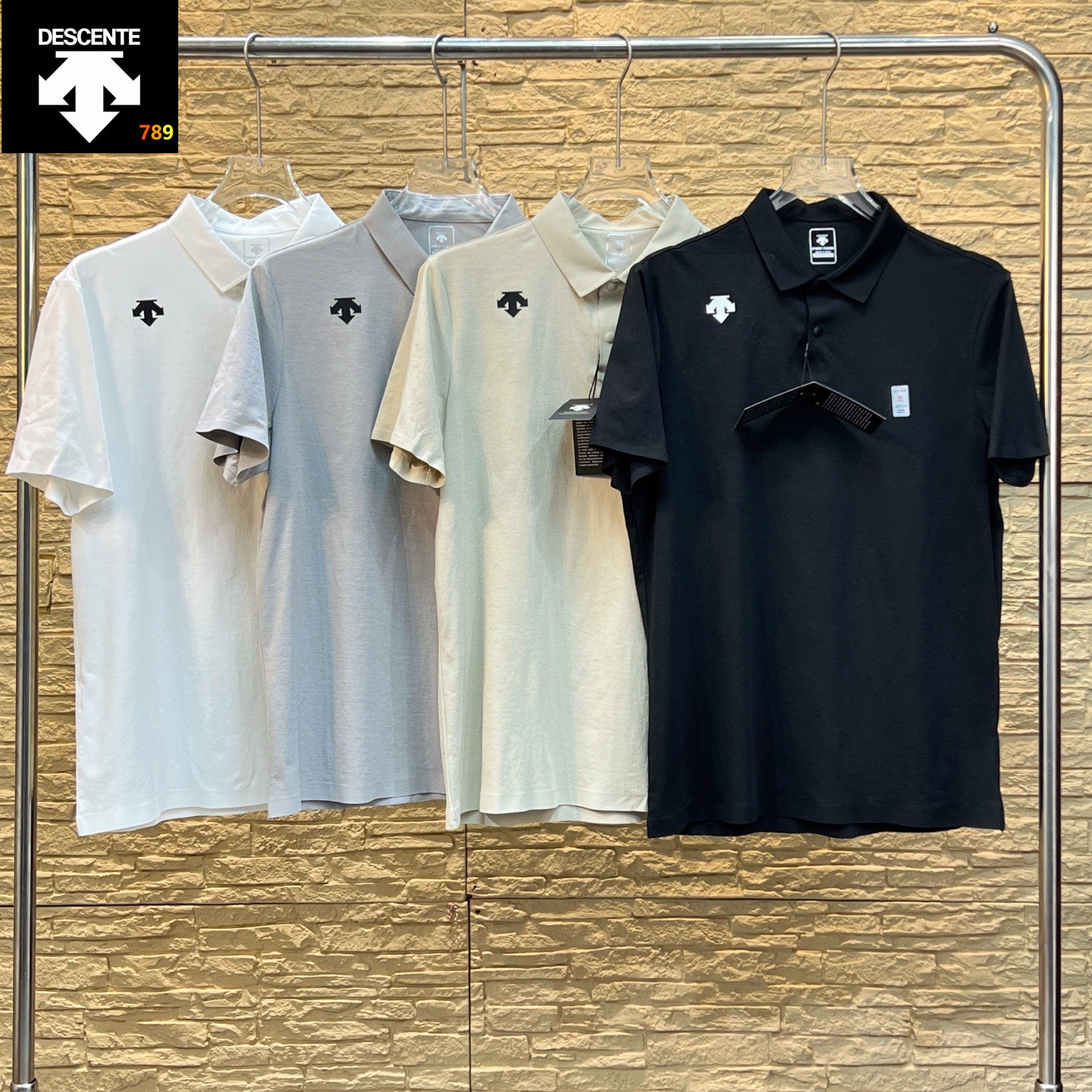 Descente SS26 Ice-Touch Seamless Polo Shirt -- Men's view 1