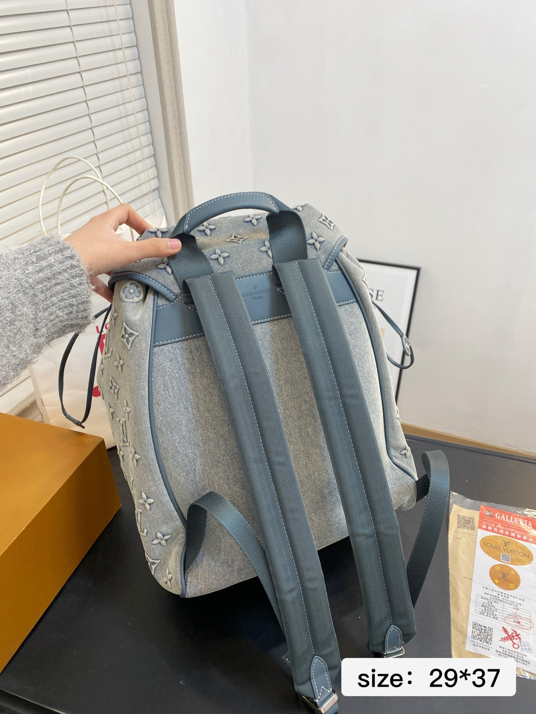 Louis Vuitton Denim Monogram Large Backpack 10889 view