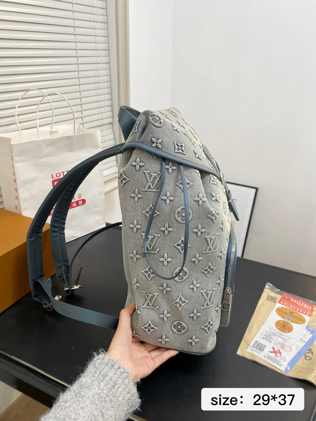 Louis Vuitton Denim Monogram Large Backpack 10889 view