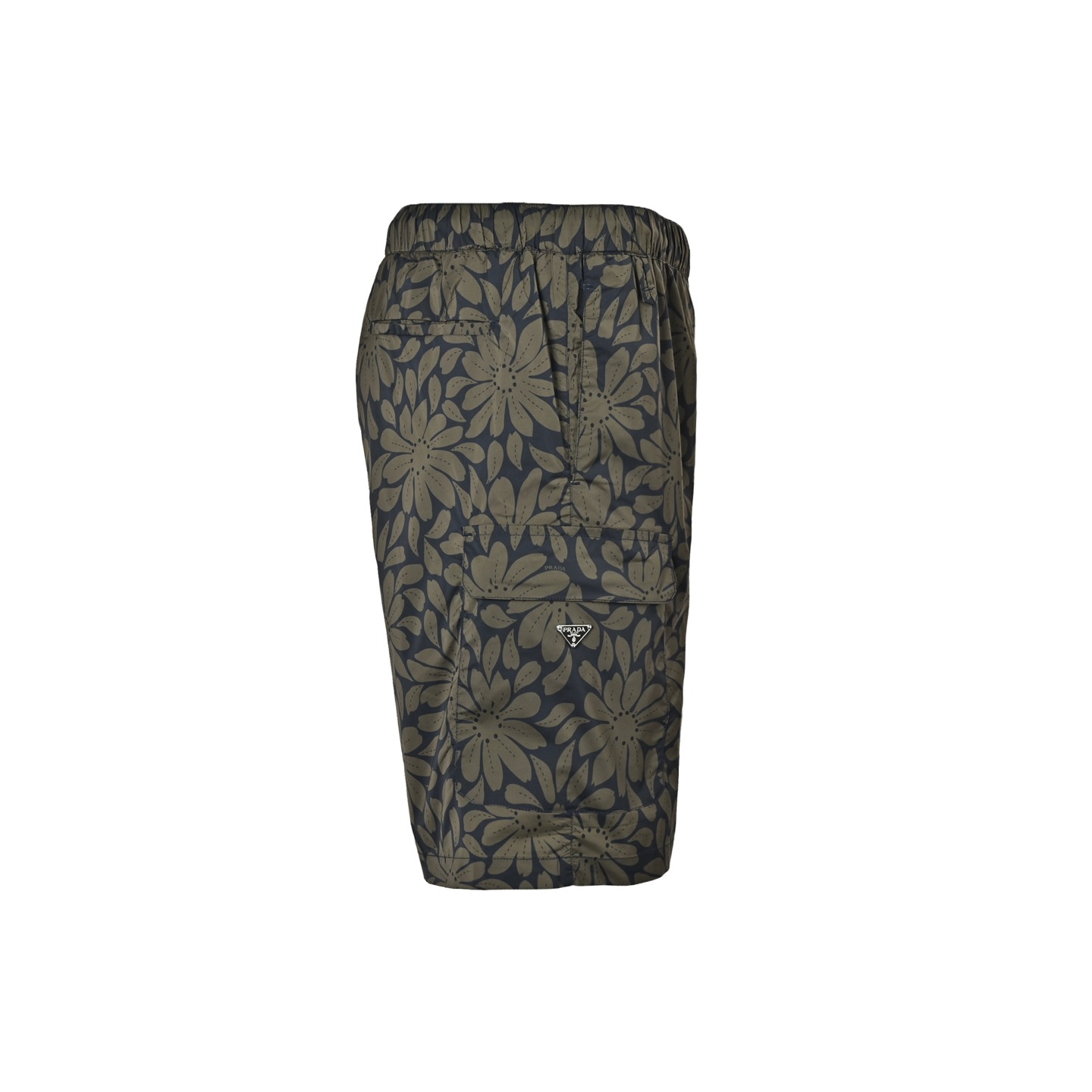 Prada Floral Digital-Print Nylon Shorts view 2
