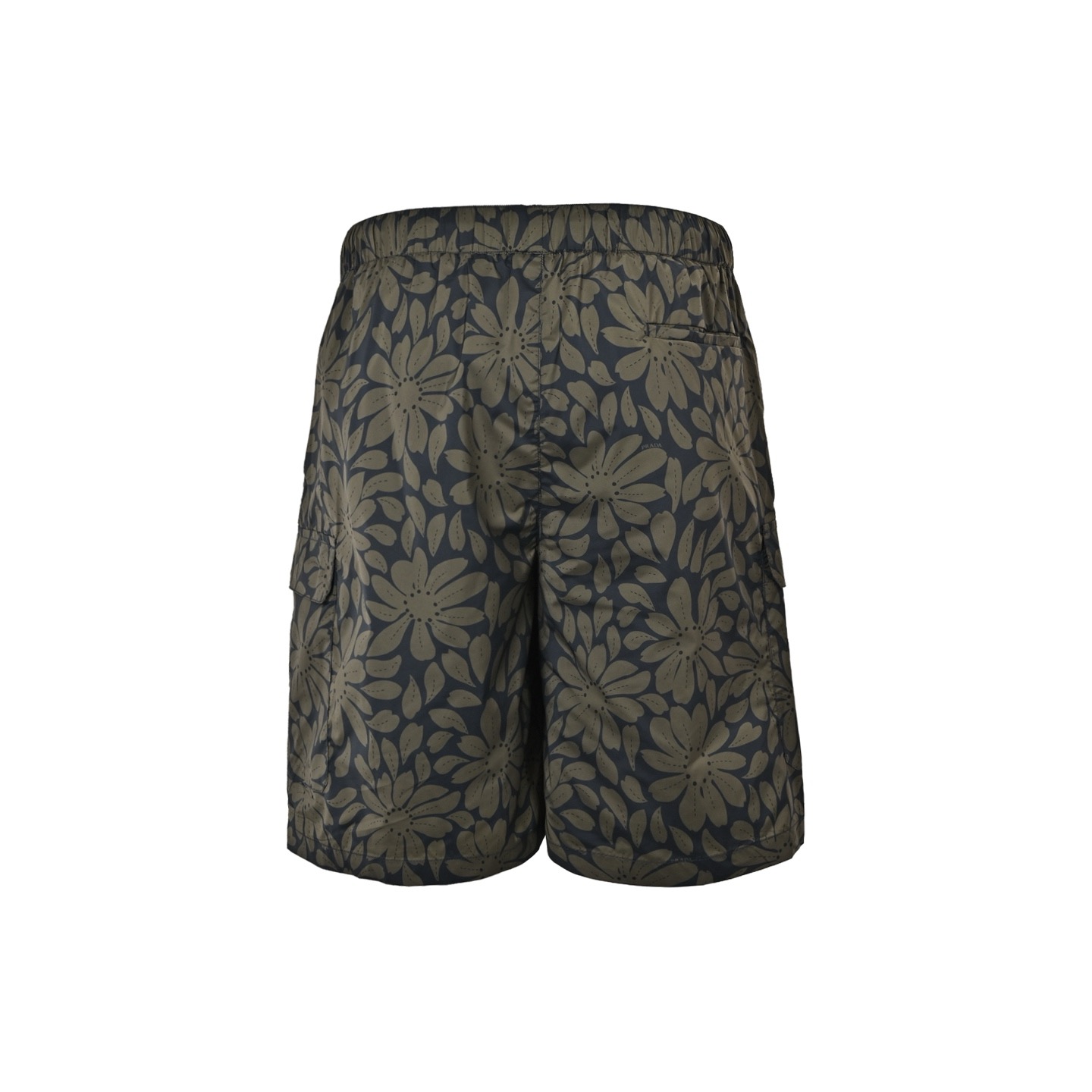 Prada Floral Digital-Print Nylon Shorts view 3