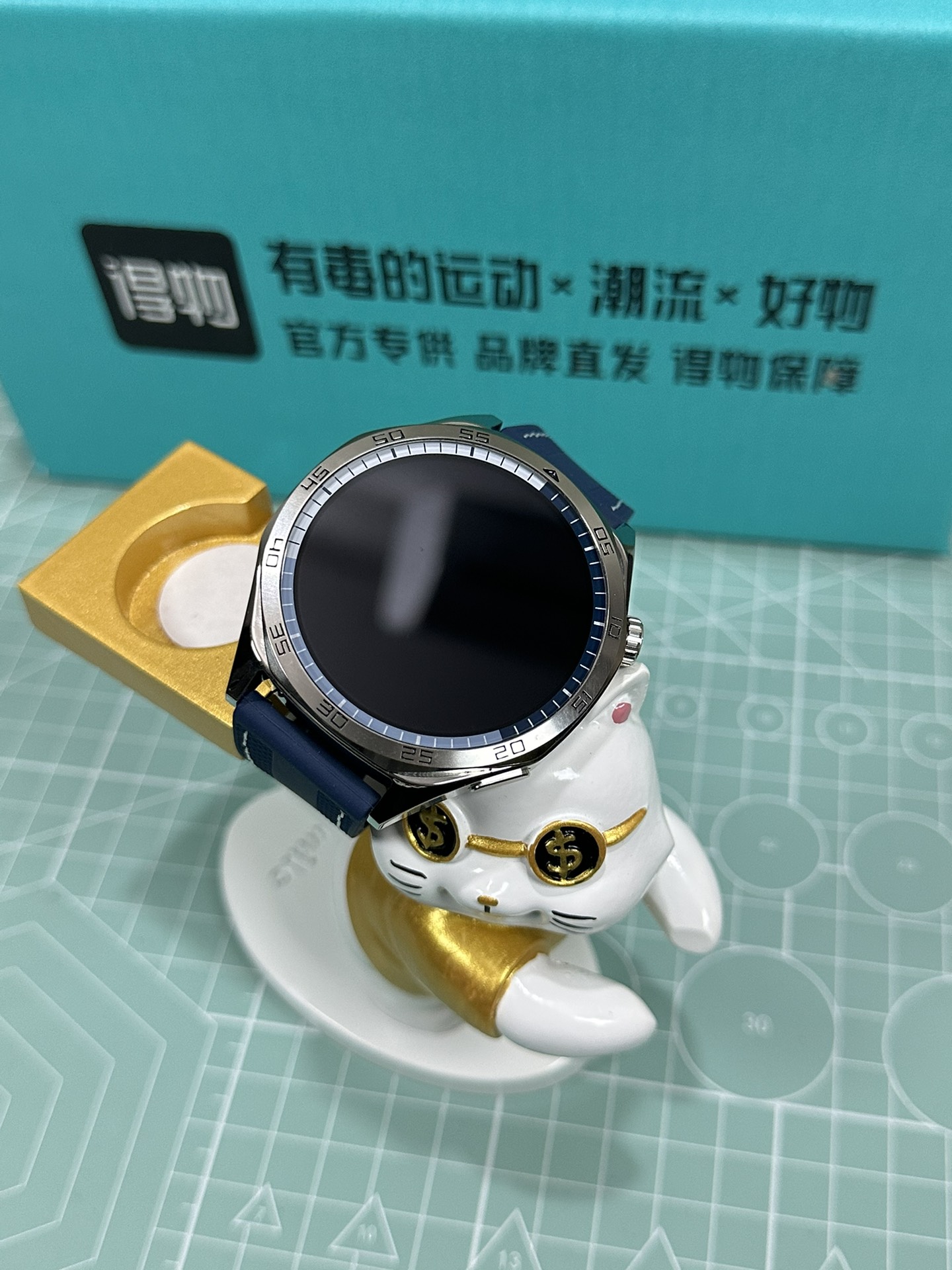 Huawei Watch GT5 Smartwatch 46mm Topaz Blue Titanium-Alloy with Full Feature Set view