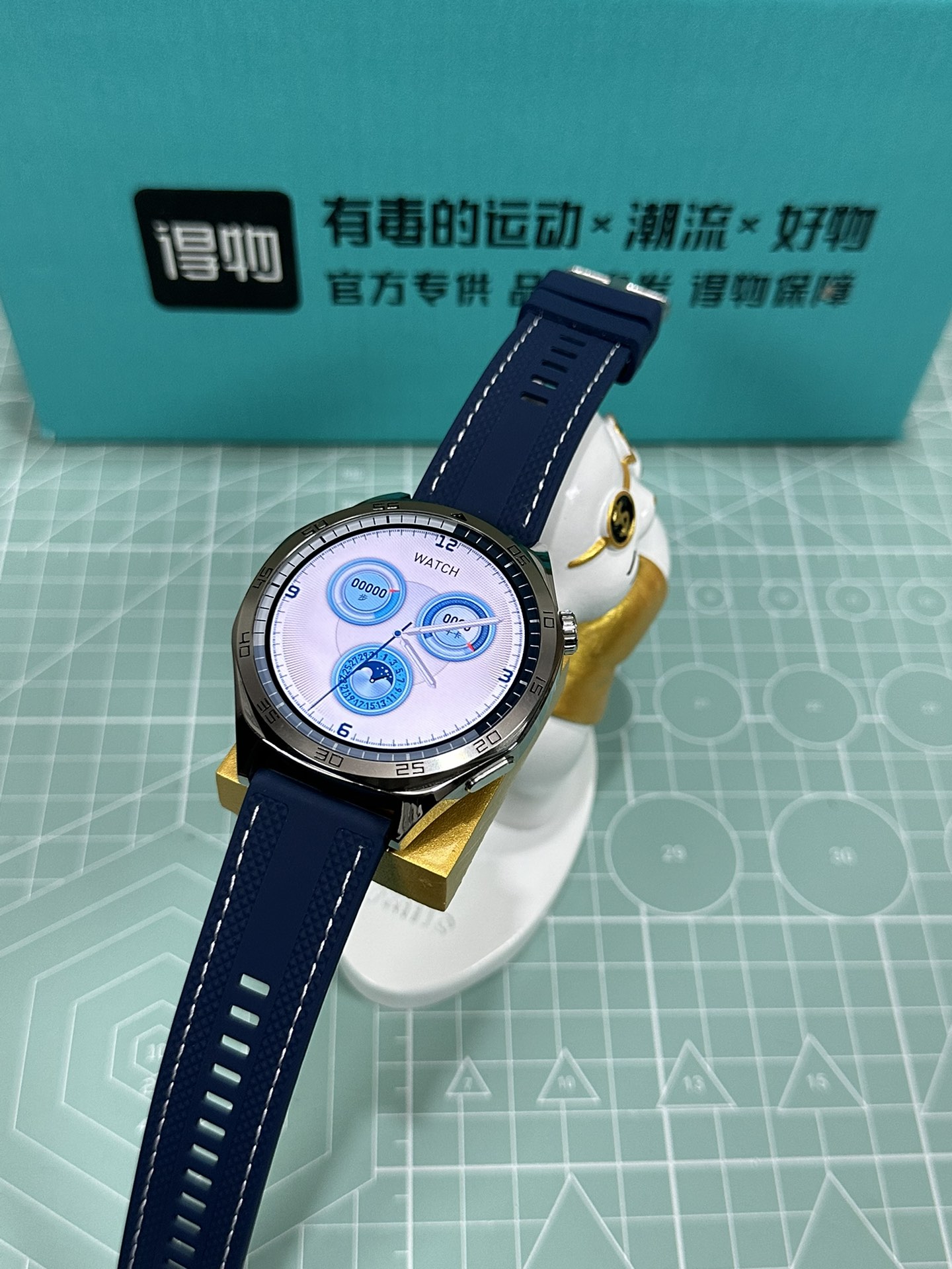 Huawei Watch GT5 Smartwatch 46mm Topaz Blue Titanium-Alloy with Full Feature Set view