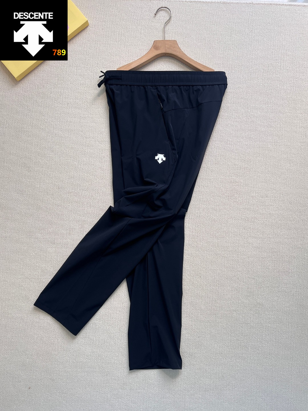 Descente SS26 70D Nylon Grid-Weave Lightweight Casual Pants -- Men's view 5