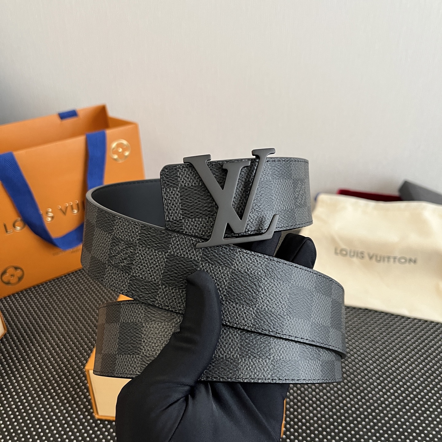 Louis Vuitton Men's Monogram Canvas Belt 38mm view