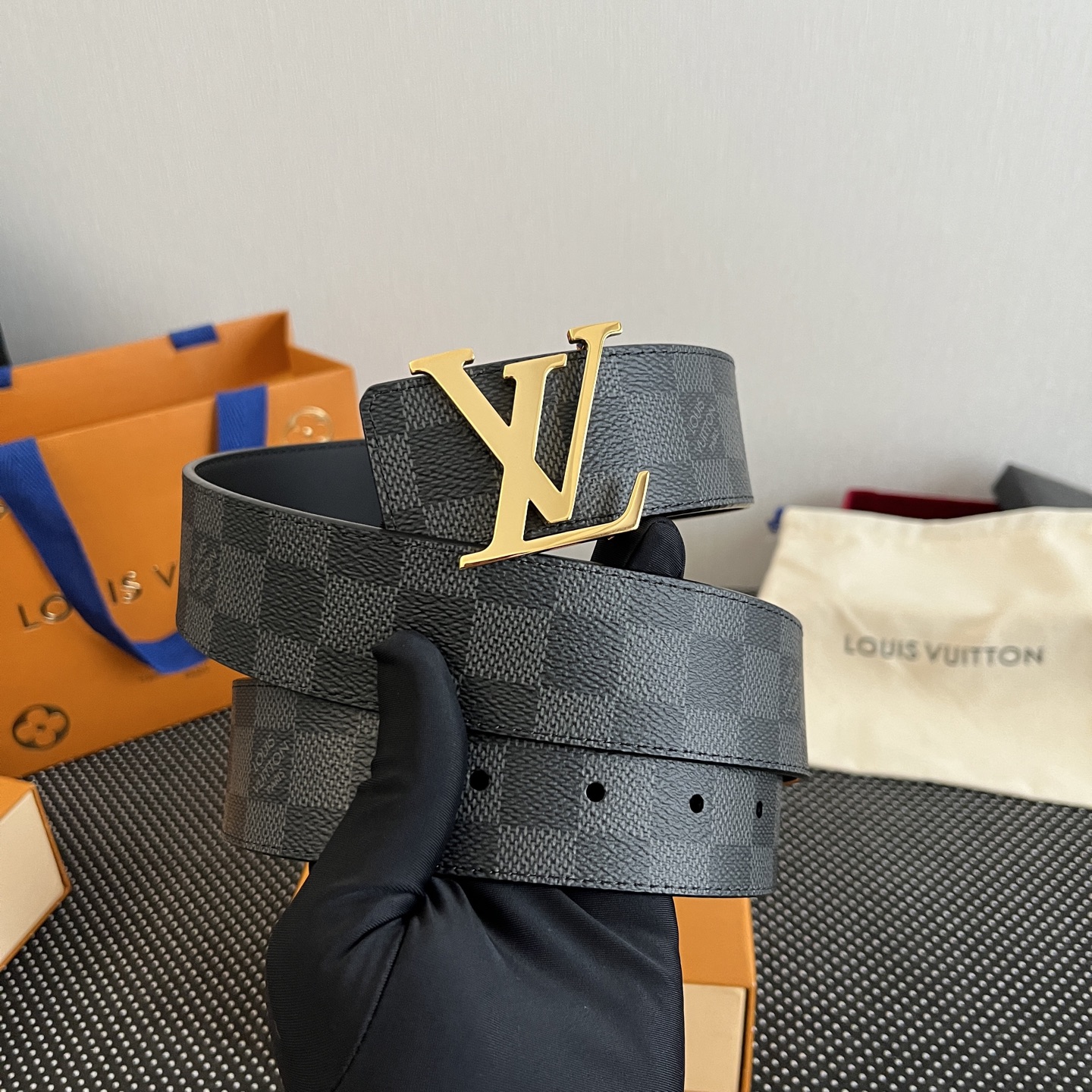 Louis Vuitton Men's Monogram Canvas Belt 38mm view