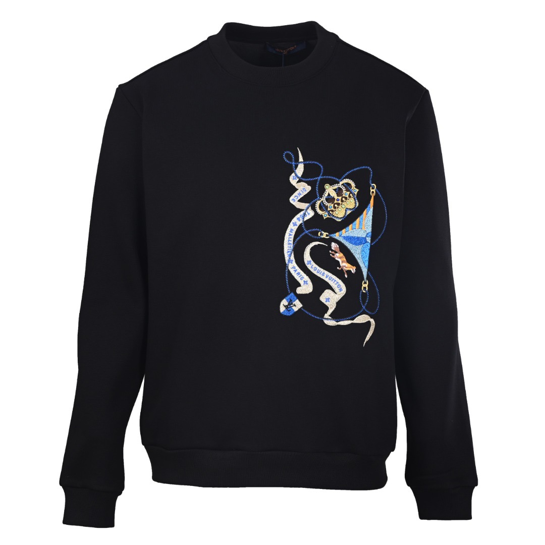 Louis Vuitton Crown Embroidered Crewneck Sweatshirt