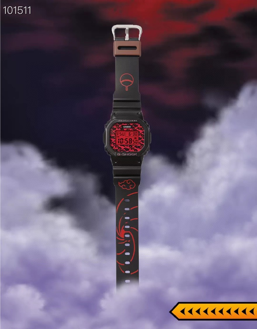Casio G-Shock DW-5600 Naruto Shippuden Collaboration Square Watch view