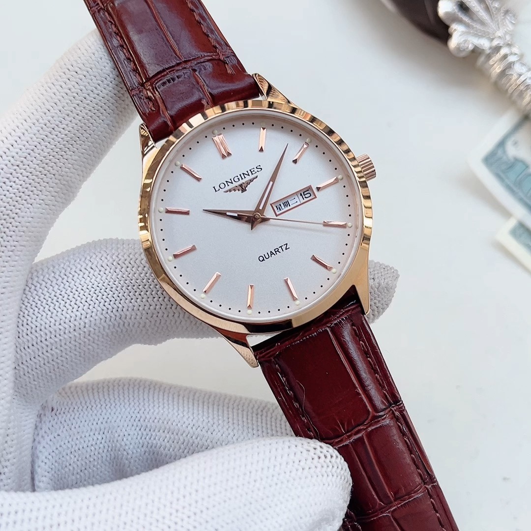 Longines Couple Quartz Watch Set — His 40 mm / Hers 30 mm