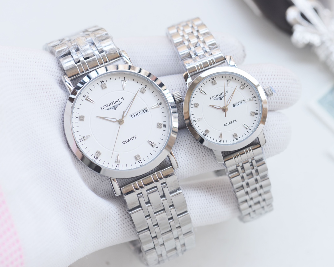Longines Couple Quartz Watch Set — His 40 mm / Hers 30 mm view