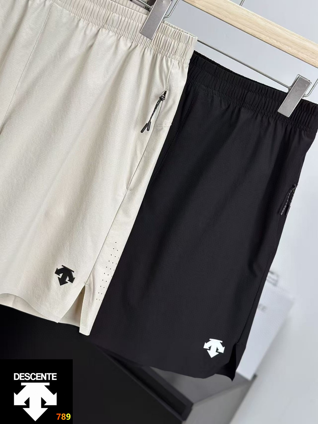Descente Laser-Perforated Woven Athletic Shorts view 3