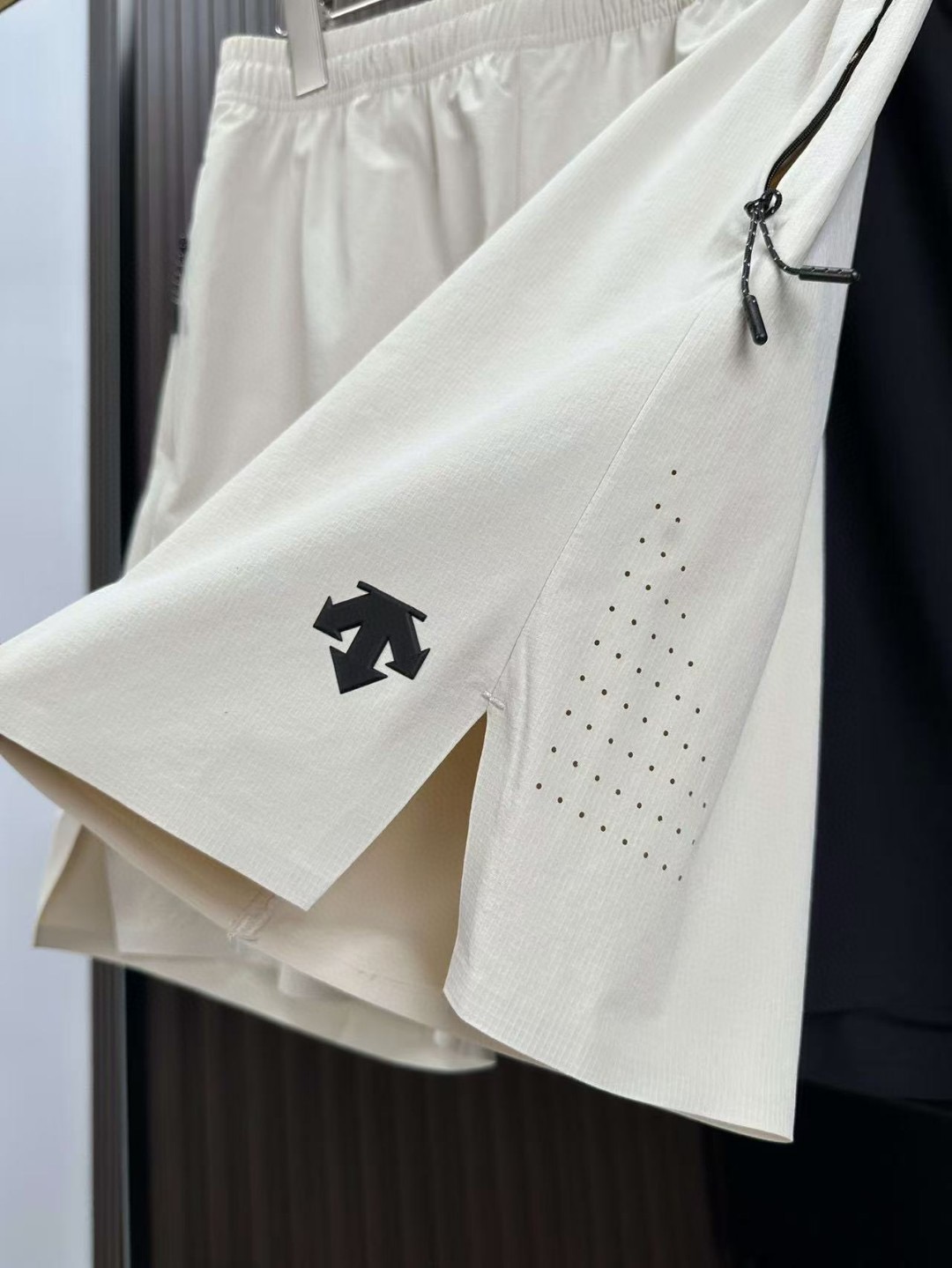 Descente Laser-Perforated Woven Athletic Shorts view 5