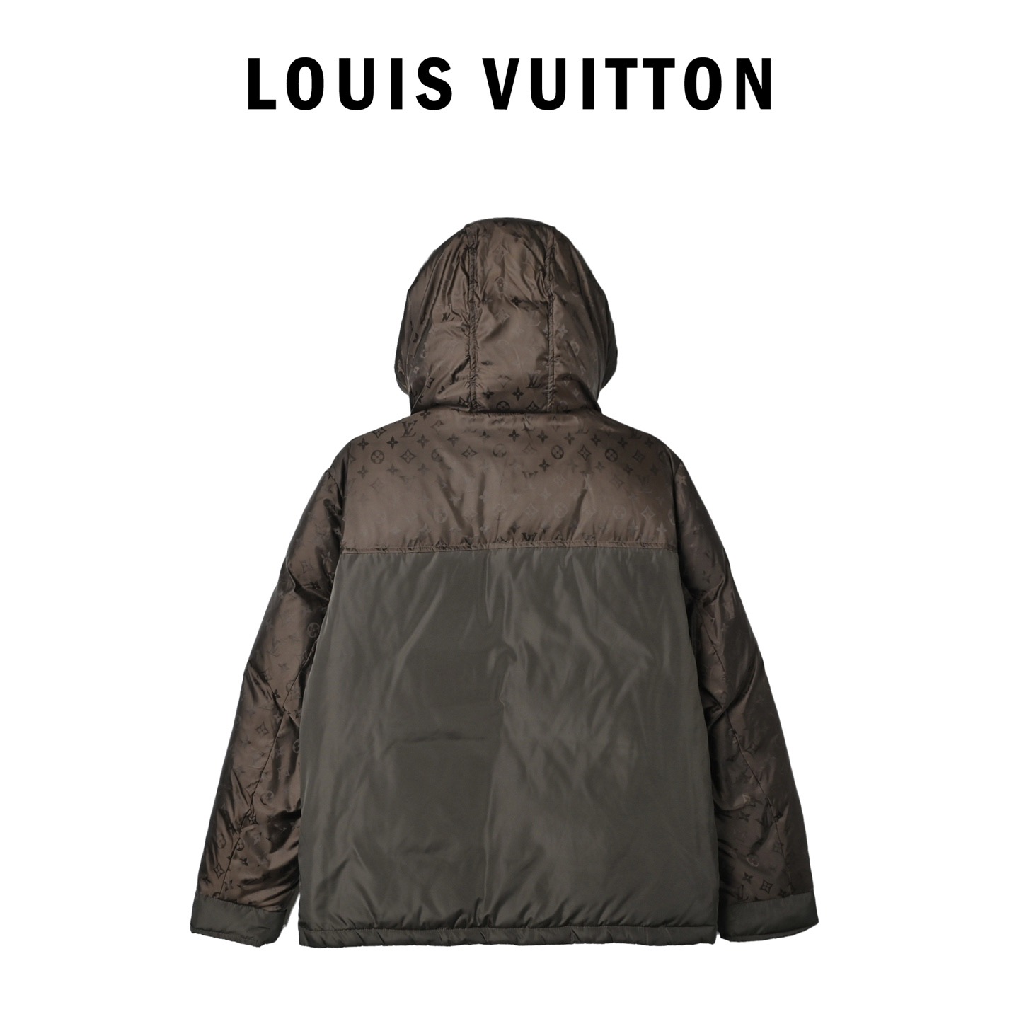 Louis Vuitton Monogram Patchwork Hooded Down Jacket view 2