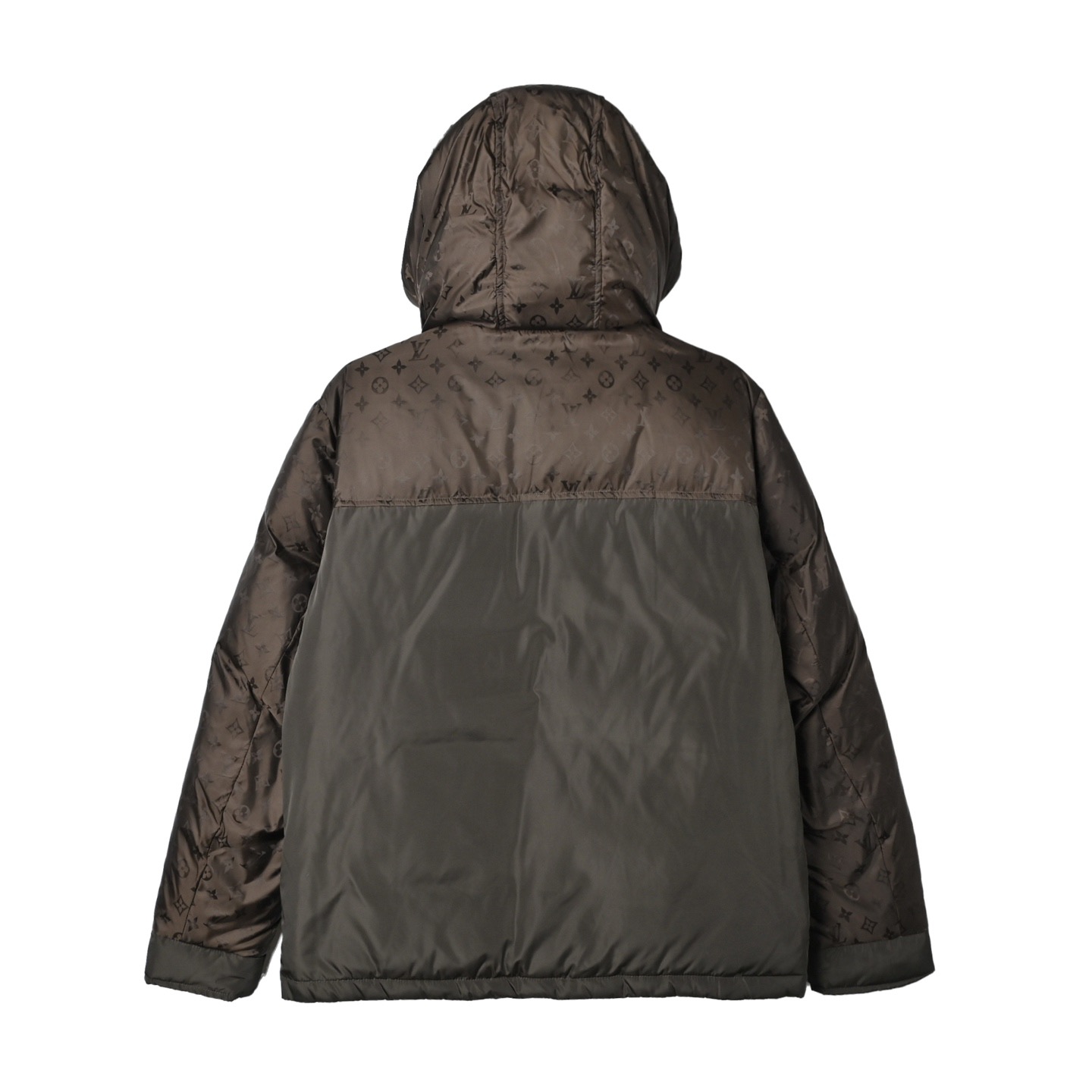 Louis Vuitton Monogram Patchwork Hooded Down Jacket view 4