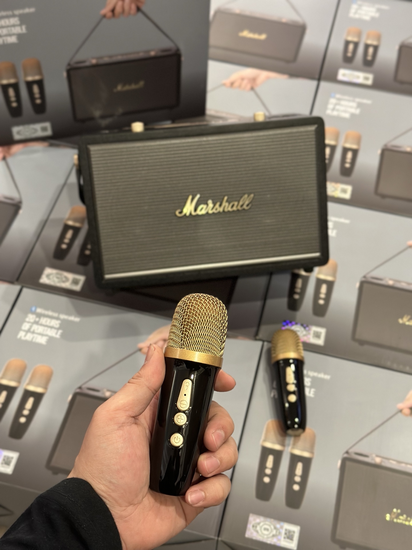 Marshall Dual-Microphone Bluetooth Speaker 1:1 Replica view