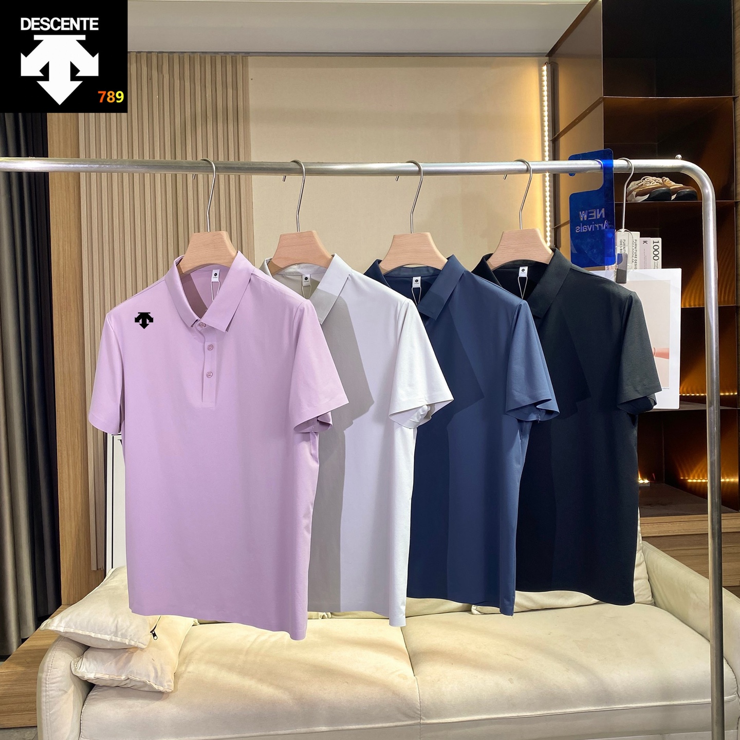 Descente Ice-Silk Quick-Dry Polo Shirt -- Men's view 1
