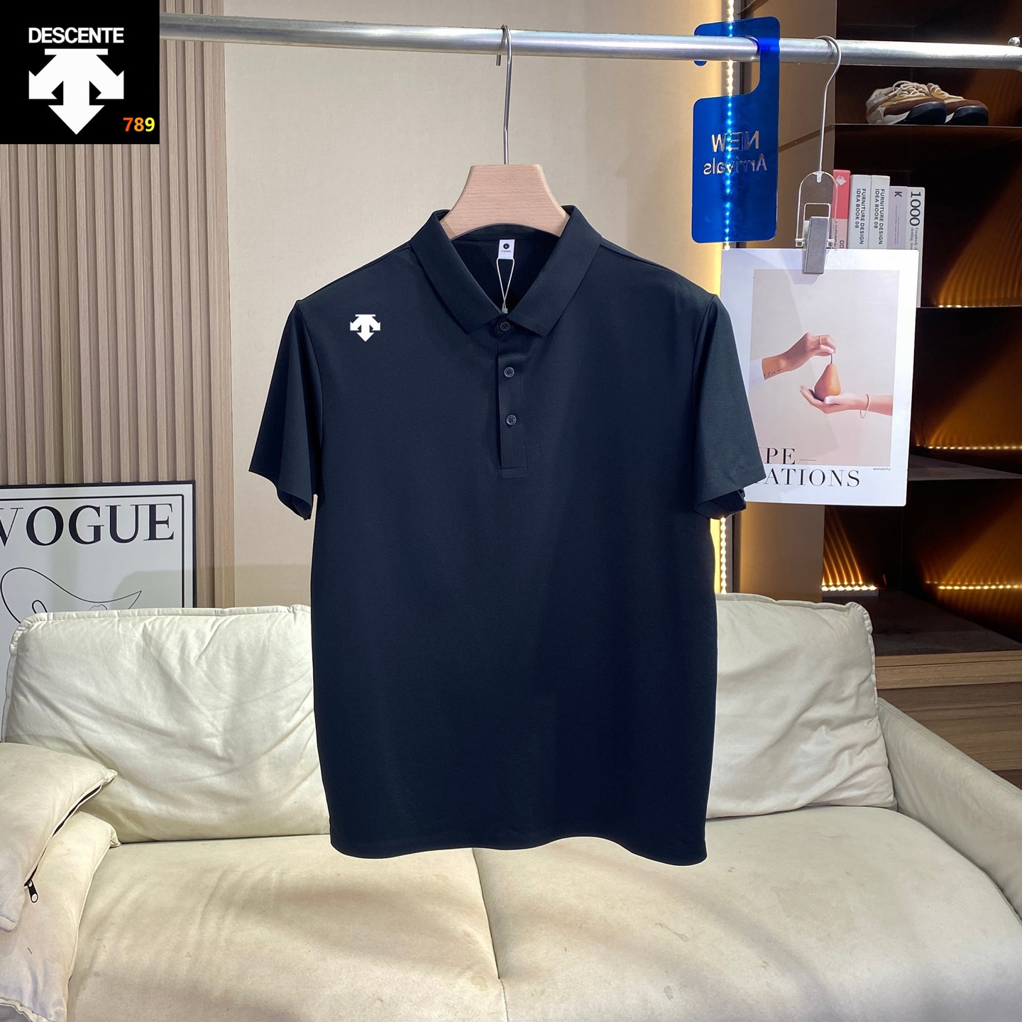 Descente Ice-Silk Quick-Dry Polo Shirt -- Men's view 2