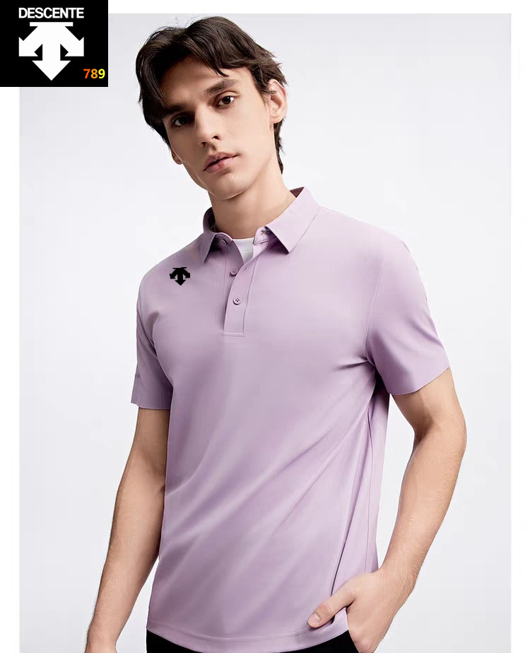 Descente Ice-Silk Quick-Dry Polo Shirt -- Men's view 5