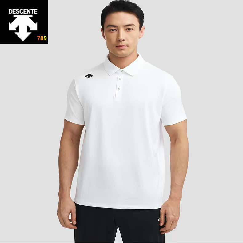 Descente Ice-Silk Quick-Dry Polo Shirt -- Men's view 6