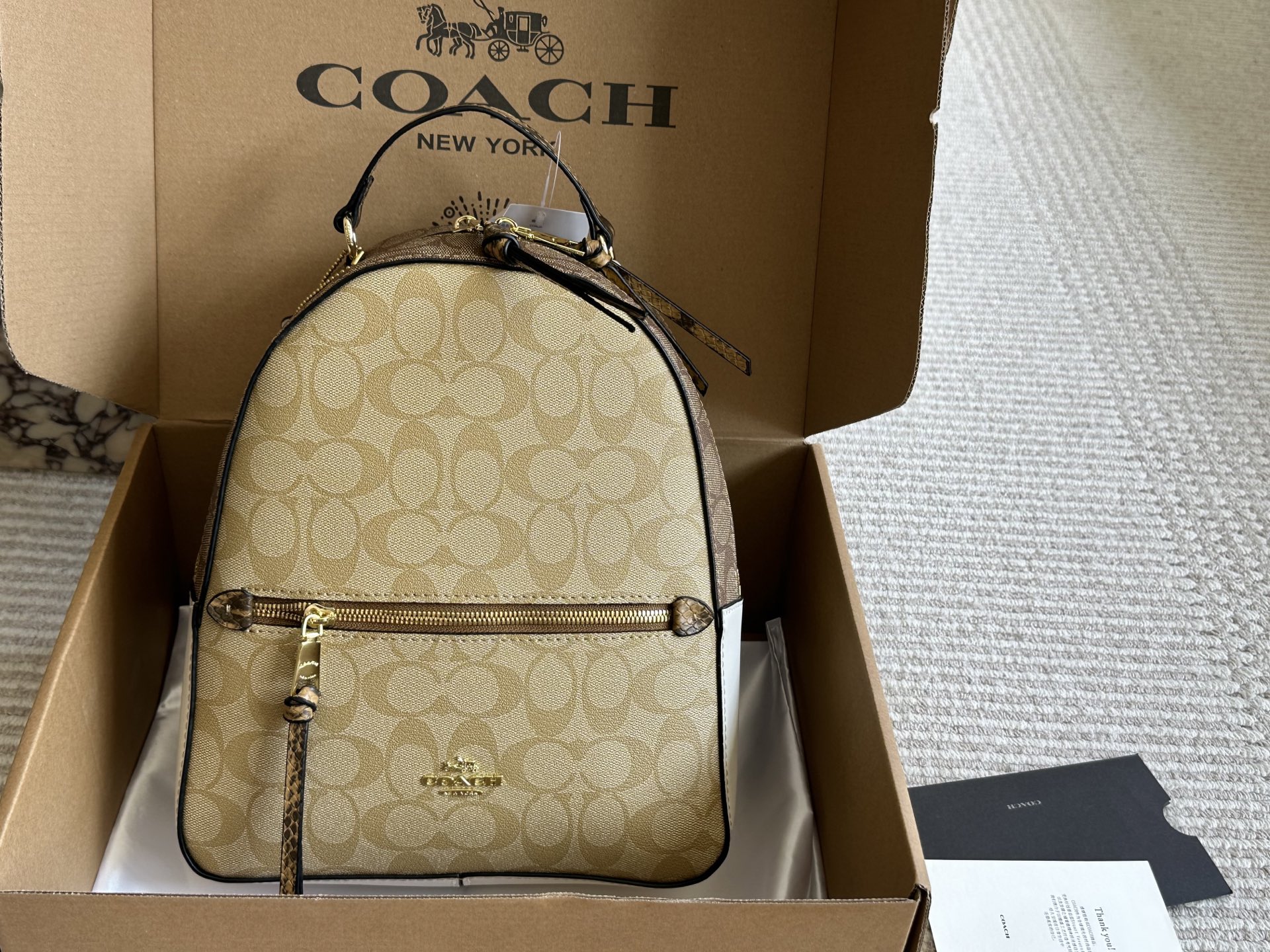 Coach Jordyn Zip Backpack view