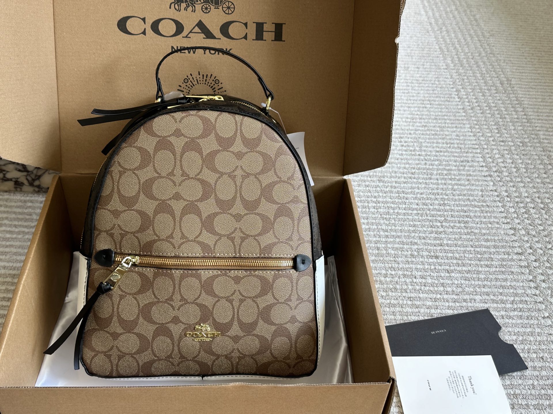 Coach Jordyn Zip Backpack view