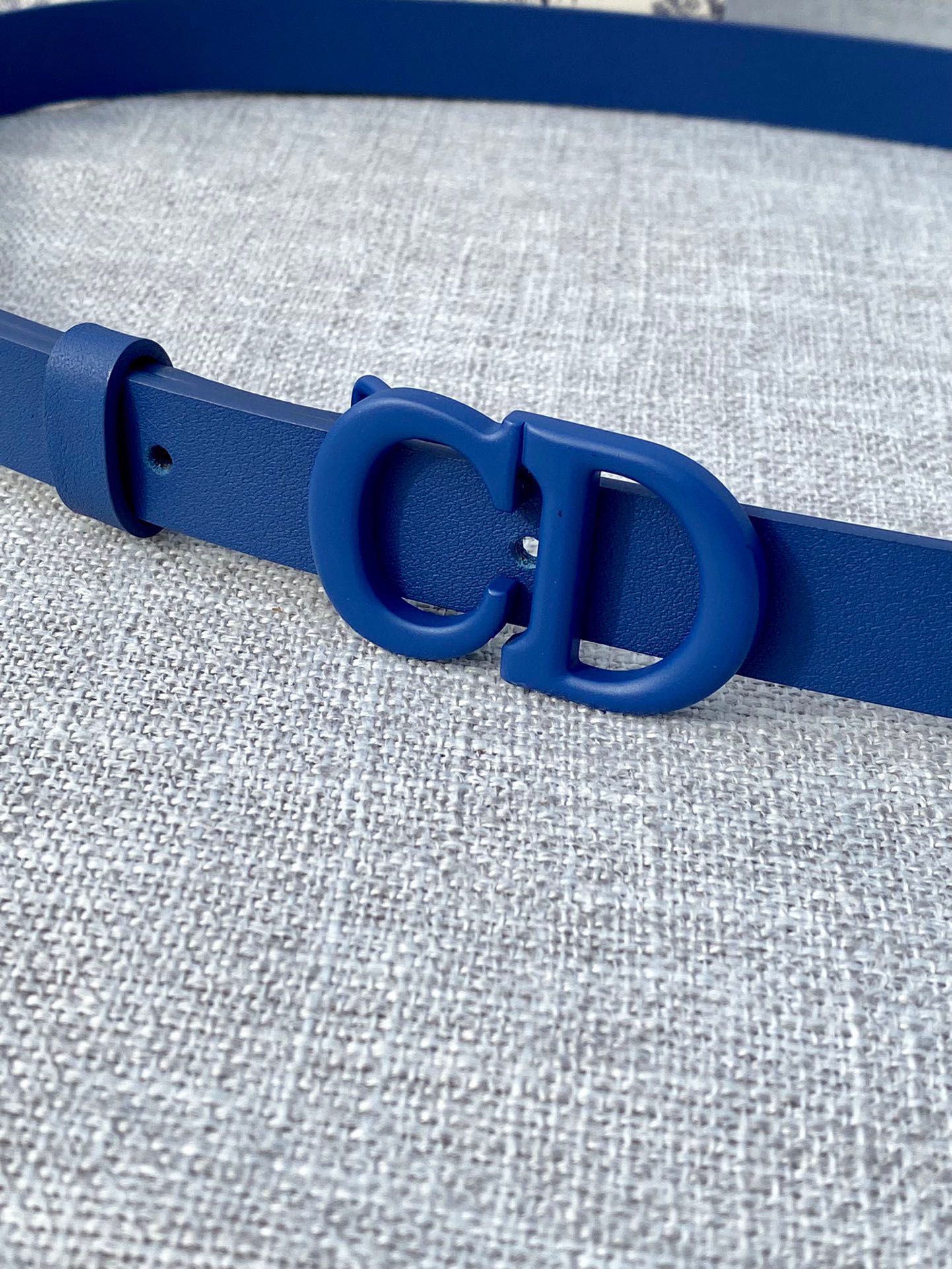 Dior CD Logo Smooth Leather Belt 20mm view
