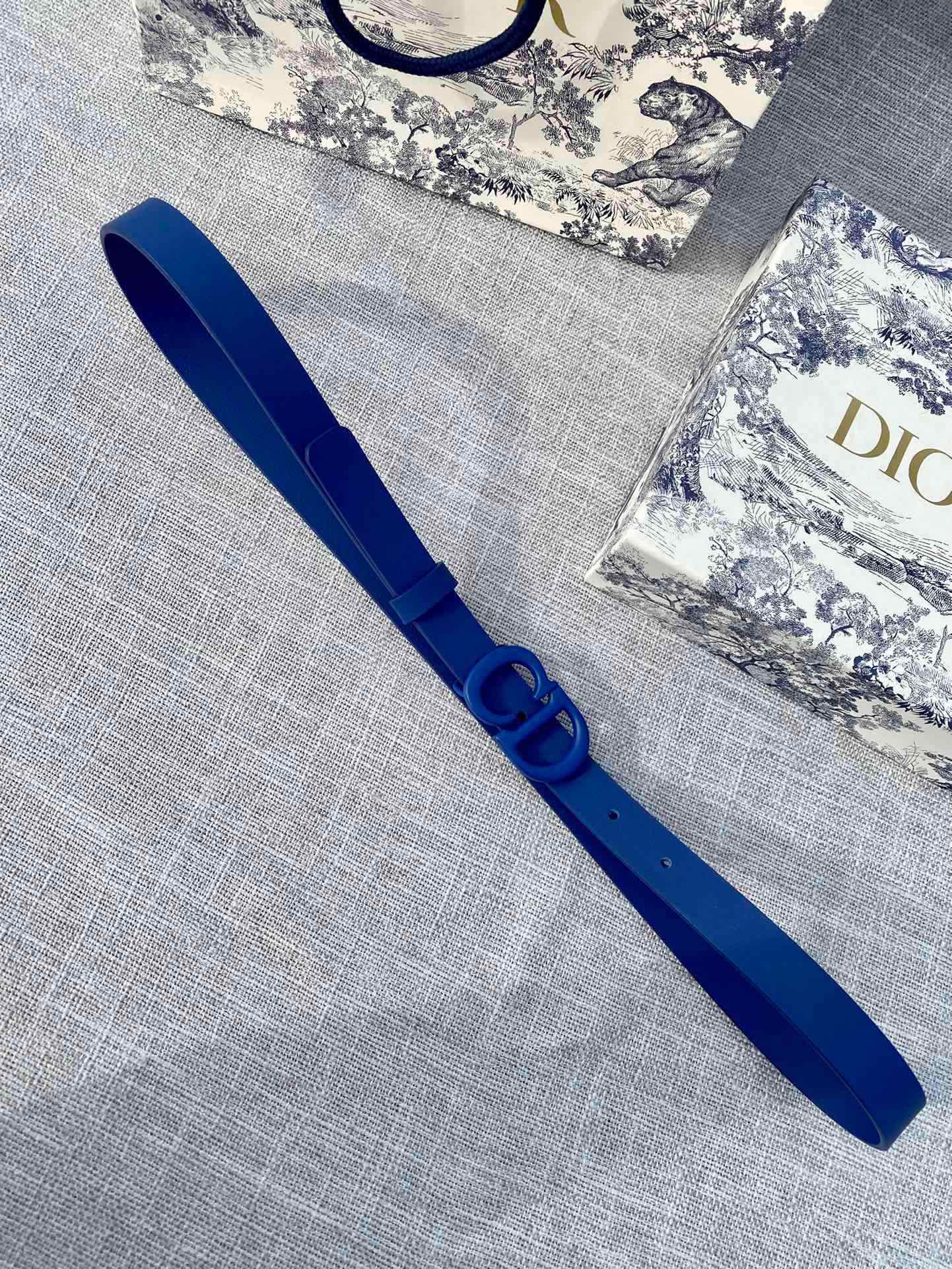 Dior CD Logo Smooth Leather Belt 20mm view