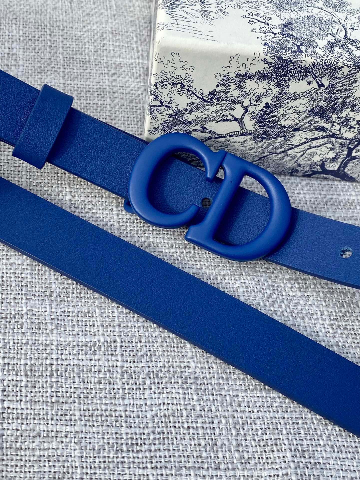 Dior CD Logo Smooth Leather Belt 20mm view