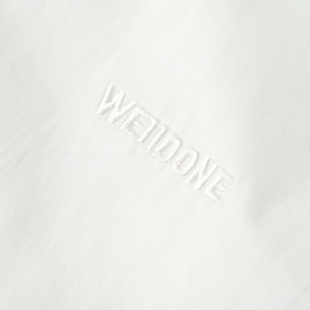 We11done Colorblock Letter-Print Short-Sleeve Shirt view 5
