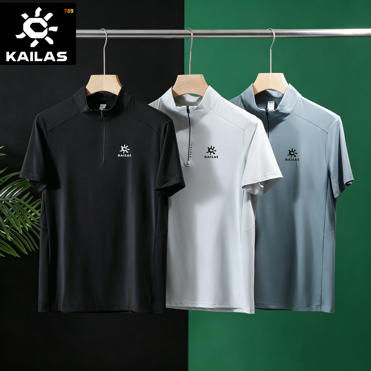 Kailas Half-Zip Quick-Dry Cool-Touch Outdoor Short-Sleeve T-Shirt view 1