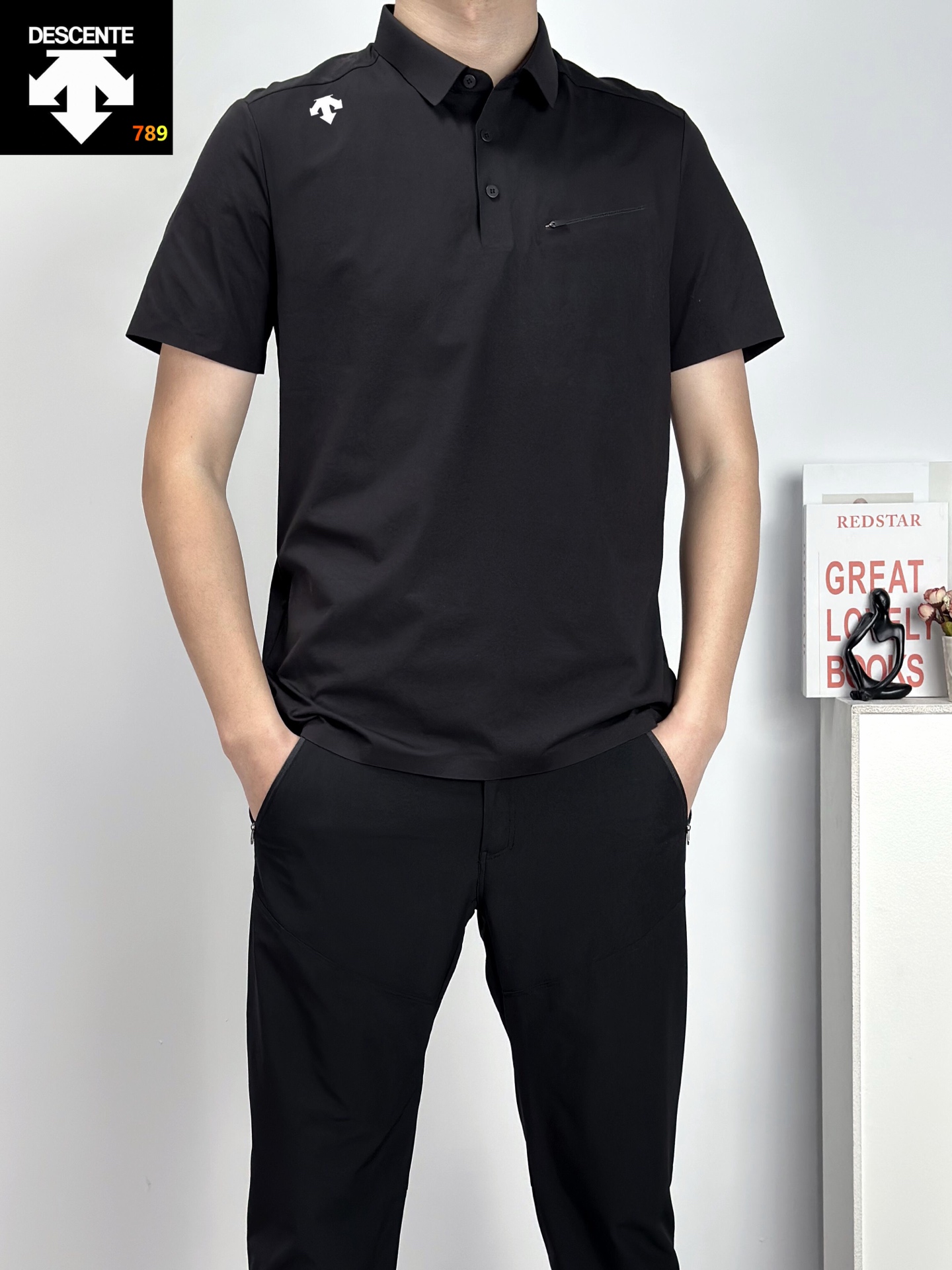 Descente Bonded-Pocket Seamless Cool-Touch Short-Sleeve T-Shirt view 3