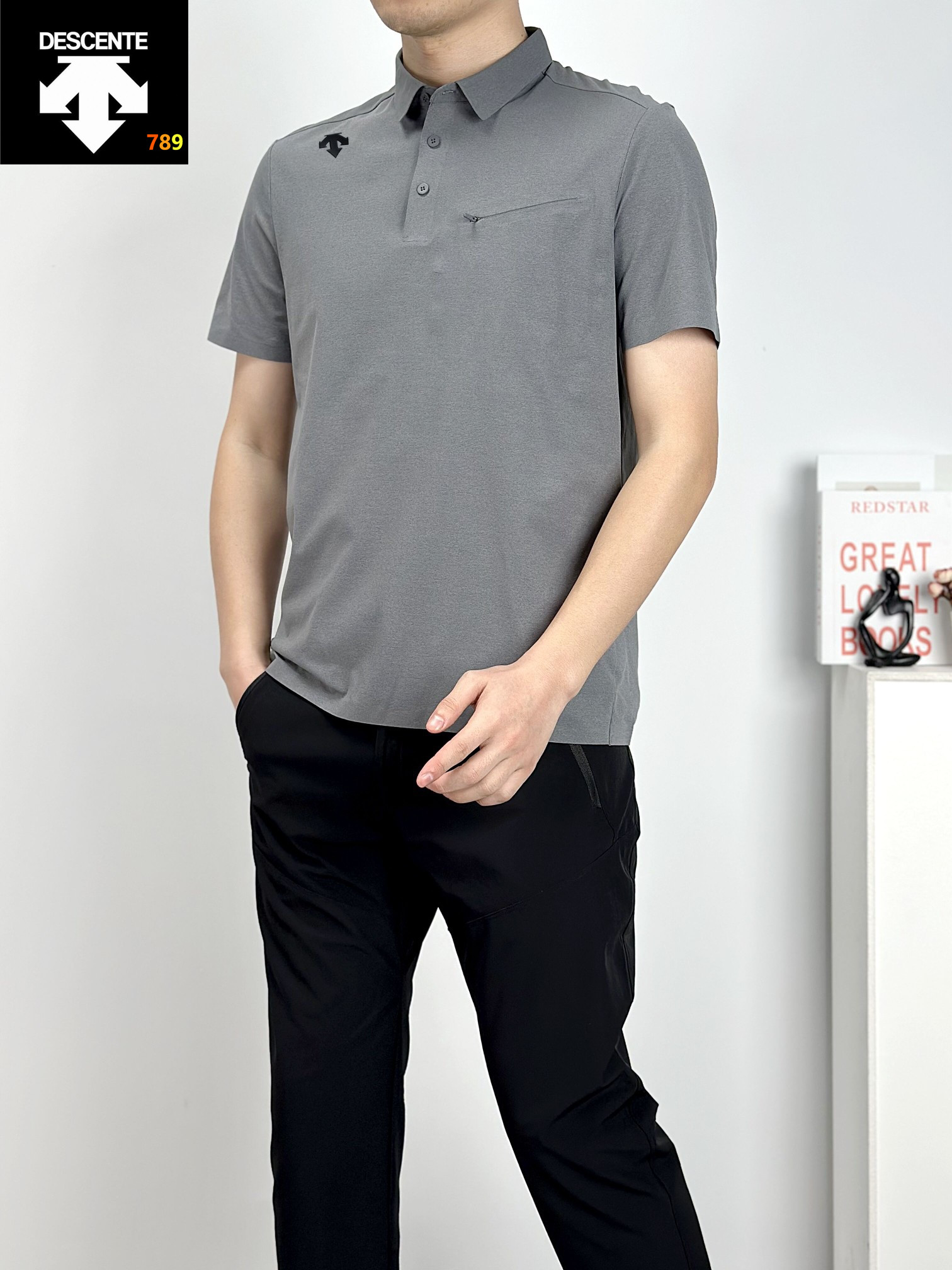 Descente Bonded-Pocket Seamless Cool-Touch Short-Sleeve T-Shirt view 4