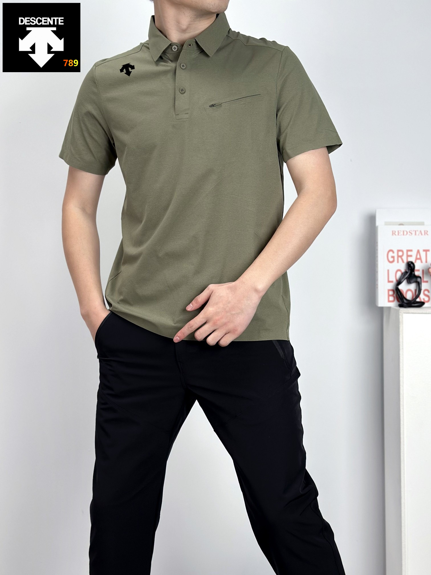 Descente Bonded-Pocket Seamless Cool-Touch Short-Sleeve T-Shirt view 5