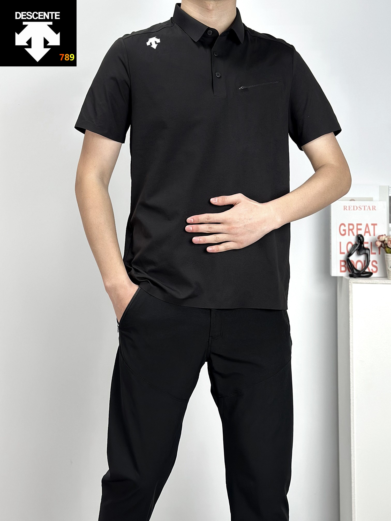 Descente Bonded-Pocket Seamless Cool-Touch Short-Sleeve T-Shirt view 6
