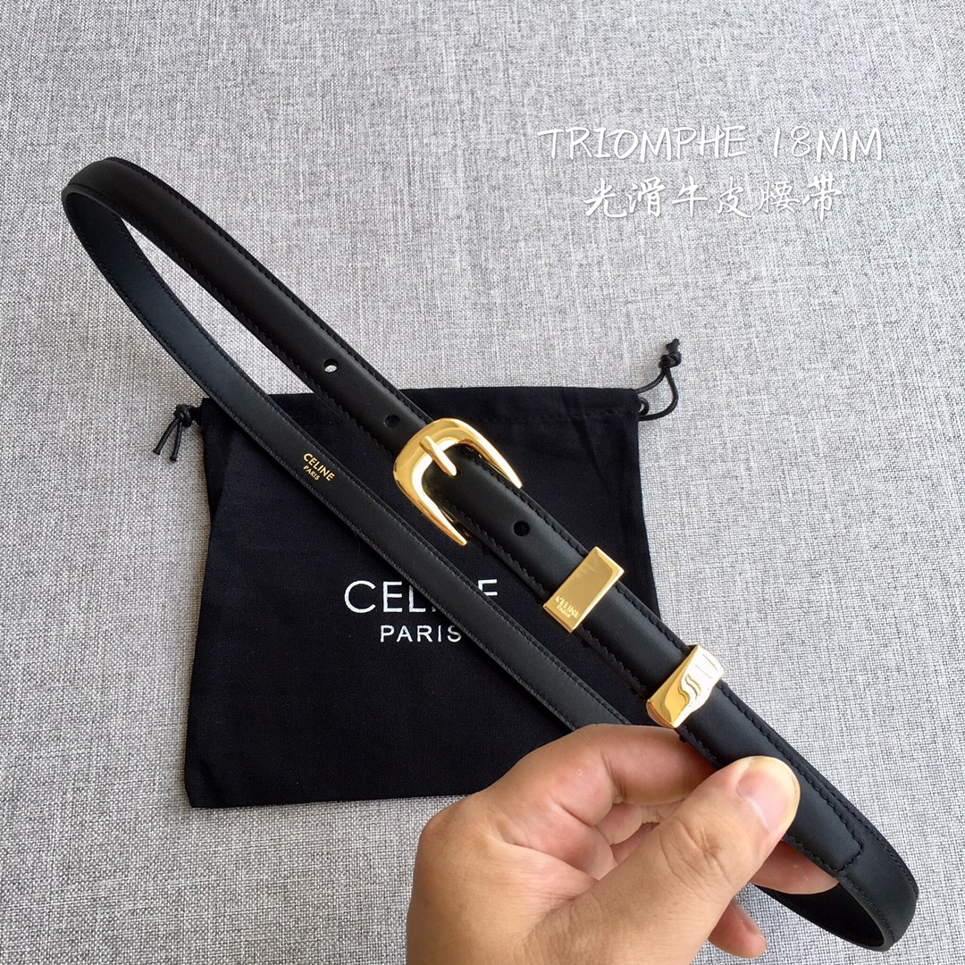 Celine Classic Belt 1.8cm Width