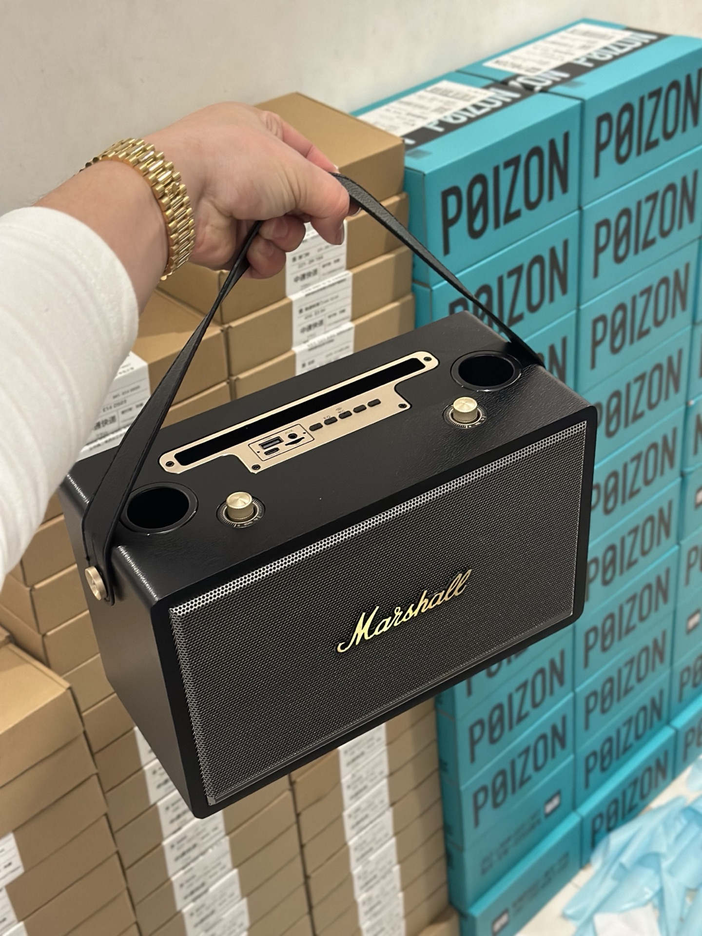 Marshall Dual-Microphone Karaoke Bluetooth Speaker 1:1 Replica view