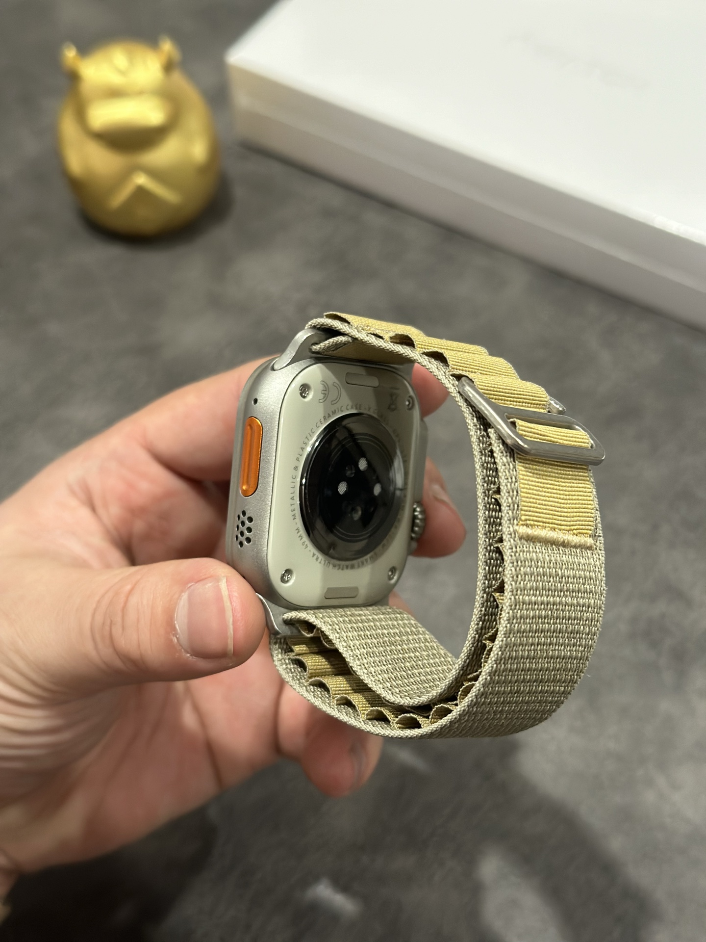 Apple Watch Ultra Alpine Desert Yellow Band Replacement Strap view