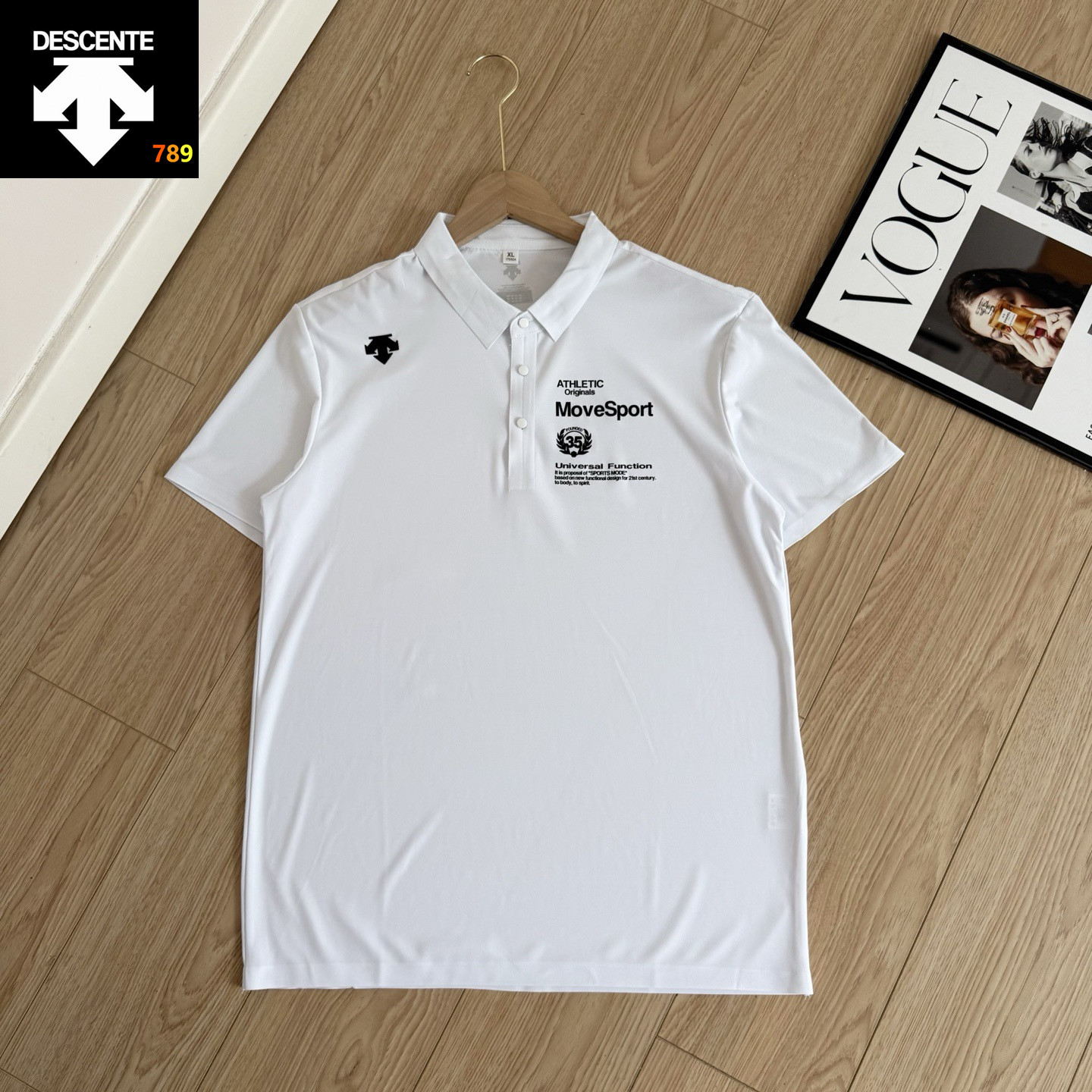 Descente Classic Logo Ice-Silk Polo Shirt view 2