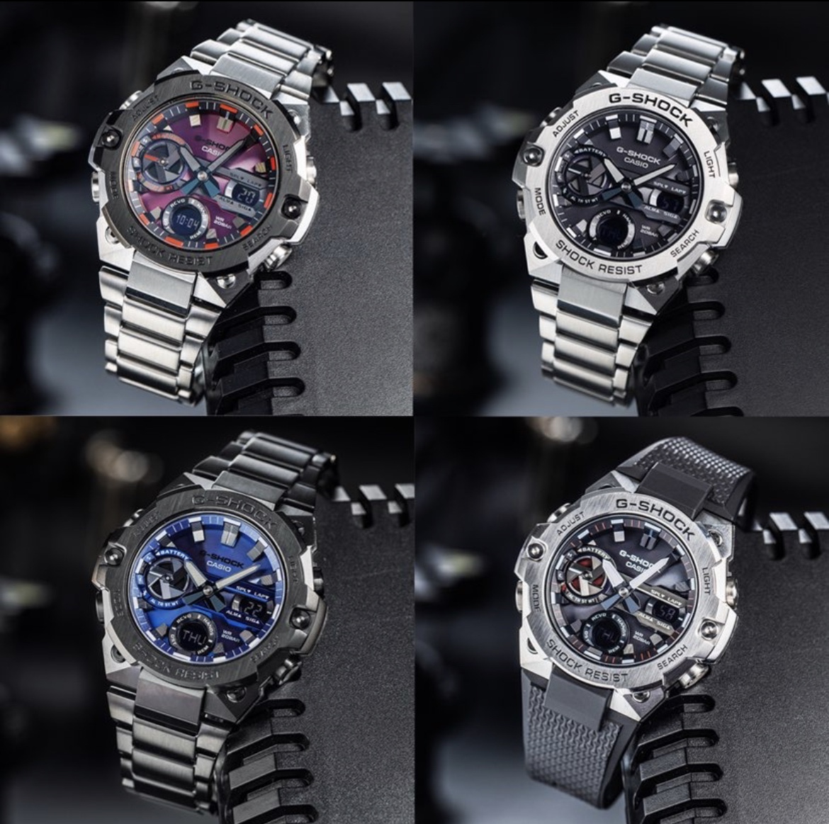Casio G-Steel GST-B400 Slim Multi-Function Watch Steel or Rubber Strap