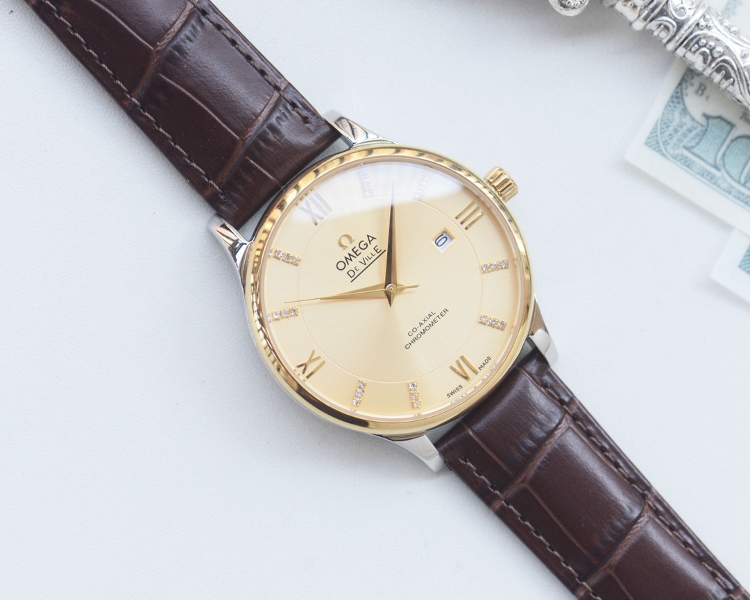 Omega Men's Automatic Mechanical Watch 41 mm Steel or Leather view