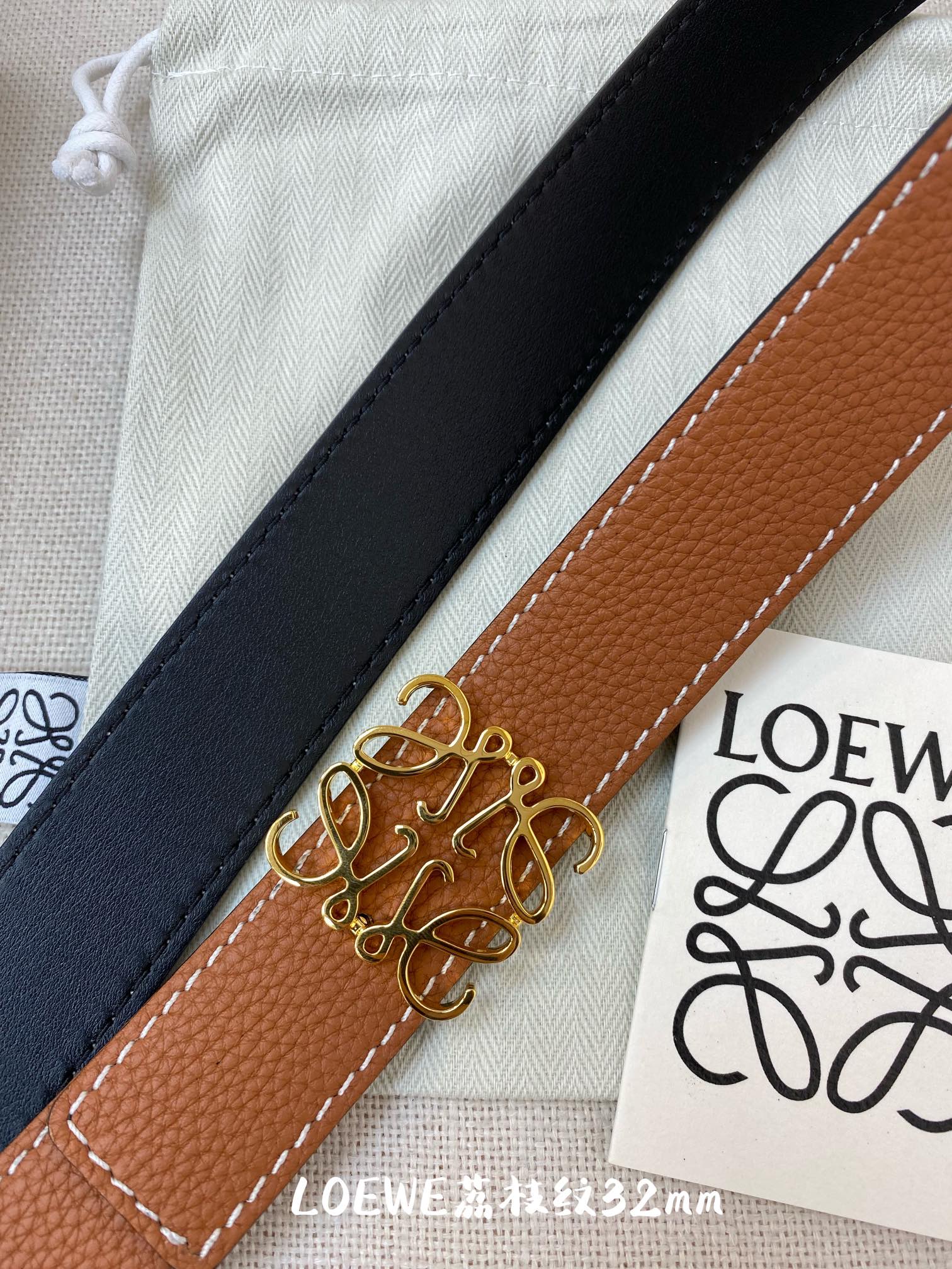 Loewe Double-Sided Calfskin Belt 32mm view