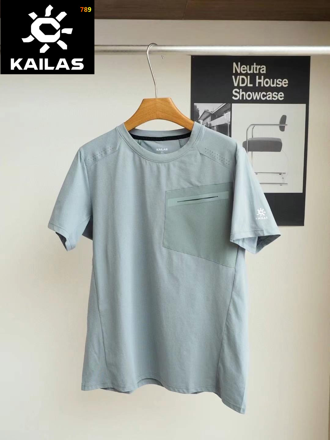 Kailas 5A Cool-Touch Logo Pocket Quick-Dry T-Shirt view 3